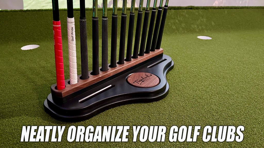 Golf Club Rack for Man Cave / Golf Simulator Room