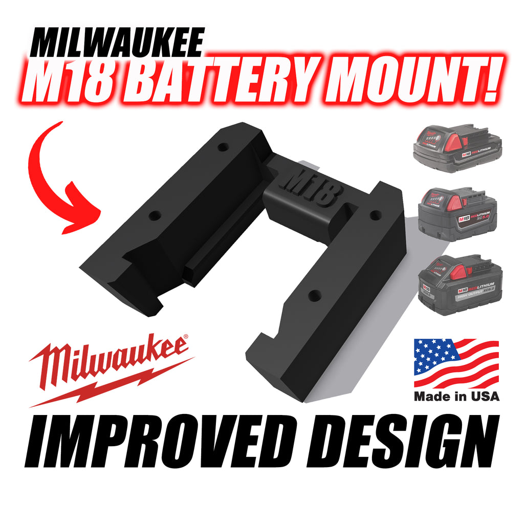 Milwaukee 18v Battery Mount (4 Pack)