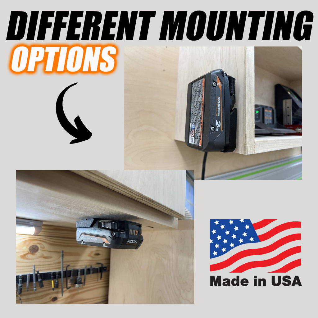 Rigid 18v Battery Mount